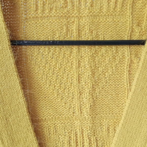 Vintage Italian Woollen Boxy Knitted Sweater Cardigan Shrug - Picture 6 of 11